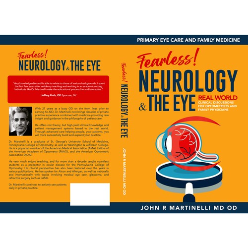 Medical Cover about Neurology & The Eye/Vision in a bold yet engaging style for a new educational series for physicians. Design by Aaniyah.ahmed