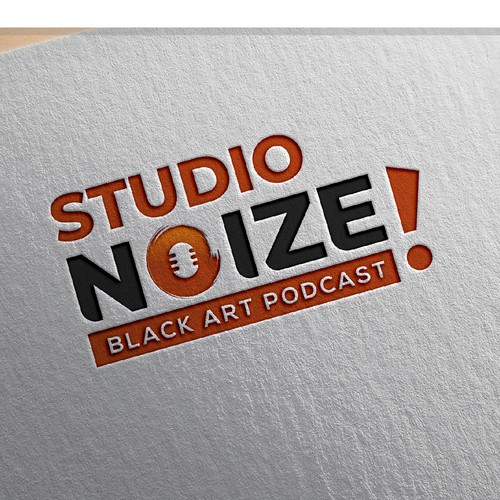 Podcast logo for Black art podcast Design by smitadesign