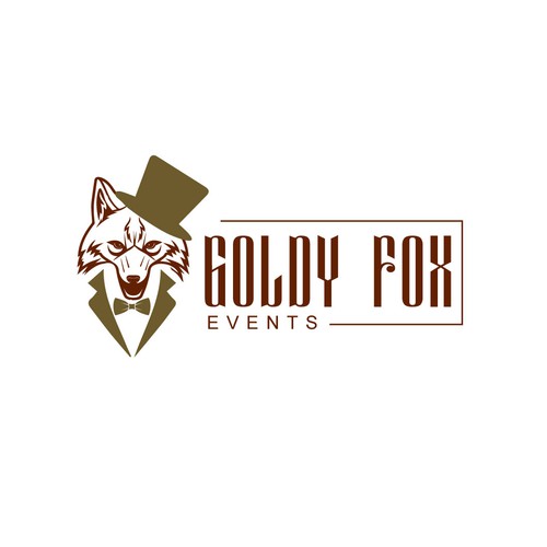 Design a Chic and Stylish Fox Logo for Our Elegant Wedding and Event Rental Business: Goldy Fox Events Design by creaSan