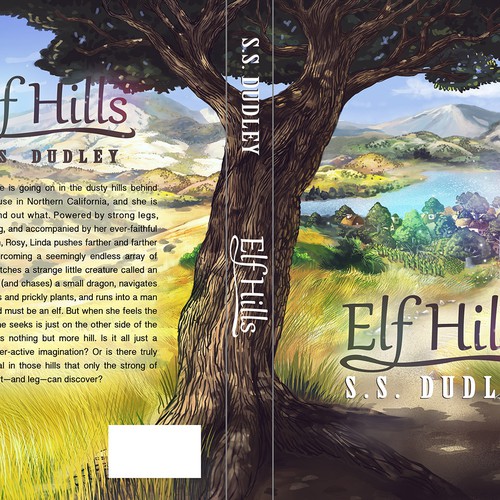 Book cover for children's fantasy novel based in the CA countryside デザイン by RVST®