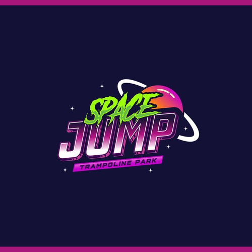 Space Jump Trampoline Park - Logo Design For Space Themed Adventure Park Design by Trzy ♛