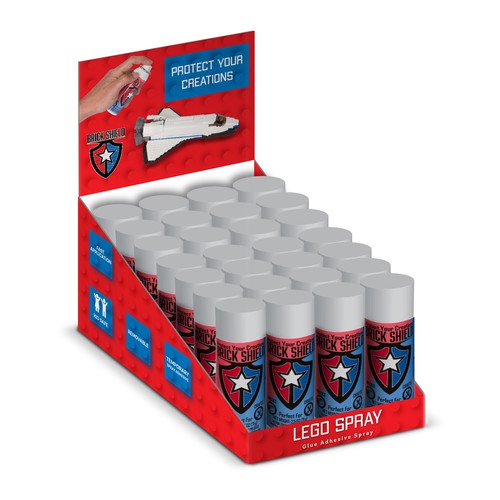 Brickshield lego spray retail display, Product packaging contest