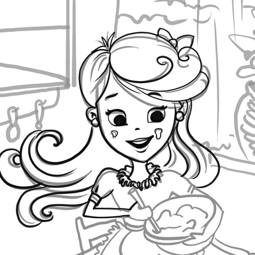 "Princess Soup" children's book cover design Design by Dinnah
