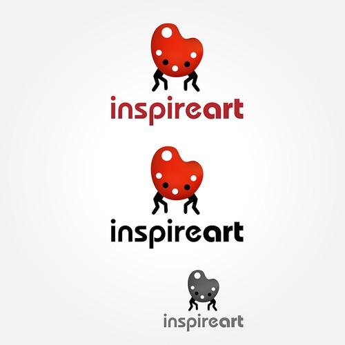 Create the next logo for Inspire Art Diseño de dont font
