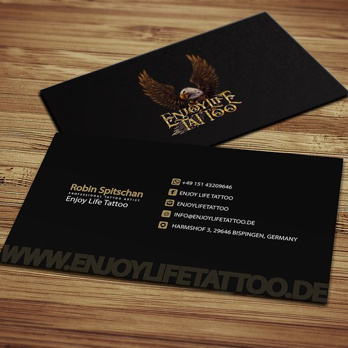 Tattoo Studio Business Card Contest Della Categoria Biglietto Da Visita 99designs