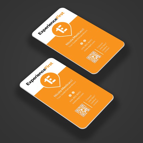 One-Sided Business Card Design for Travel Company Design by Roni_