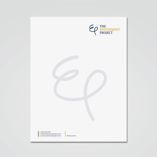 Clean, simple note design, The Endowment Project Design by Tcmenk