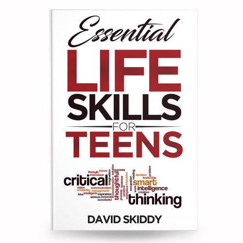 A powerful ebook cover for Essential Life Skills For Teens Design by anisha umělec