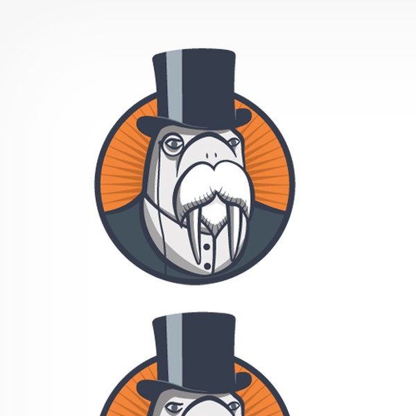 Create the next logo for Well Dressed Walrus