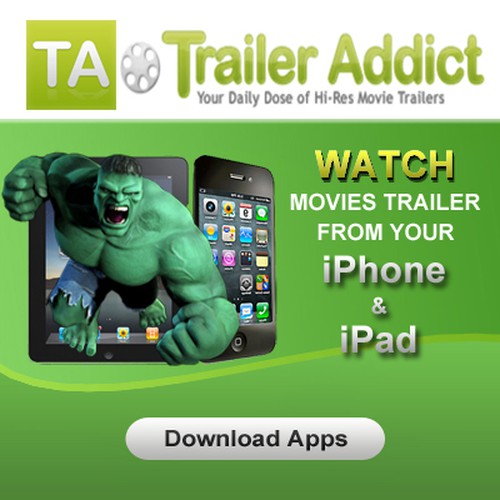 Help TrailerAddict.Com with a new banner ad Diseño de saul & paul™