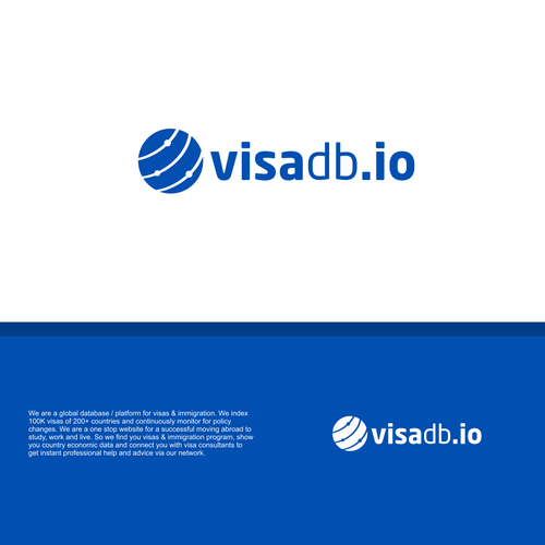 Global visa & immigration platform needs a LOGO. Design by Vanessa Bañares