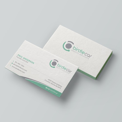 business card for company called birdie Design by Brandmaker artist