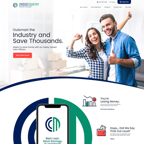 Mortgage website that is Clean, Modern, and Visually Appealing Design by Genieart