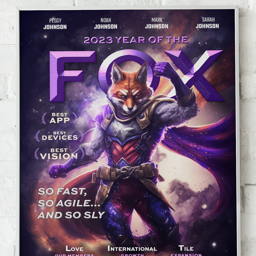 Life360 2023 Year of the Fox Poster Design by khanfarhan