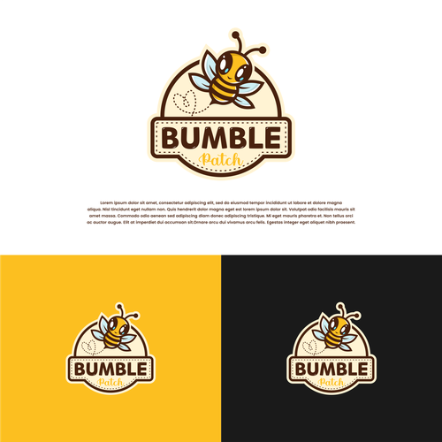 Designs | Bumble Patch Bee Logo | Logo design contest
