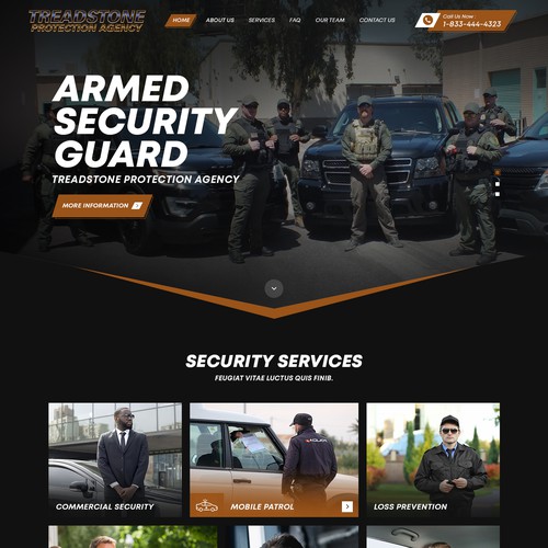 We Need A Strong Website Design For Leading Private Security Company Design by Gendesign