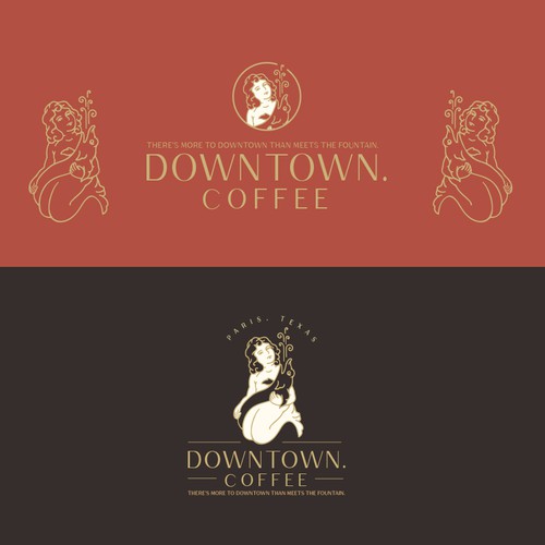 Vintage, Retro Iconic design with an artistic flare for Downtown Paris, TX Coffee House Ontwerp door lindt88