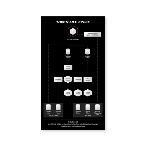 Token Life Cycle Diagram Design by soli.nonics