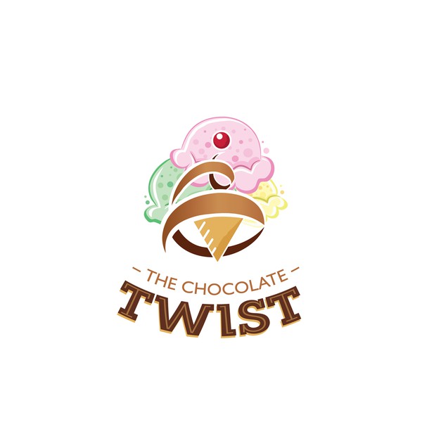 Design by Avi Ajdadaaf titled "The Chocolate Twist Logo"