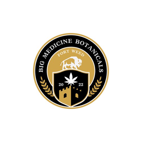 big medicine botanicals/ fort weed cannabis company logo Design by SangguhDesign