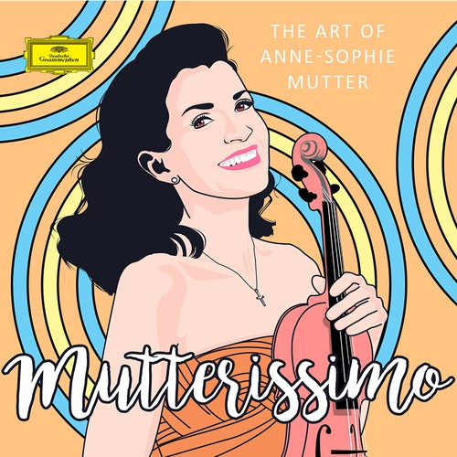 Illustrate the cover for Anne Sophie Mutter’s new album Diseño de kirstie.design