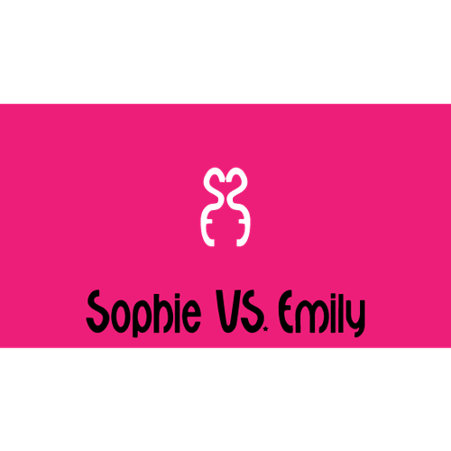 Create the next logo for Sophie VS. Emily Diseño de Lusoad