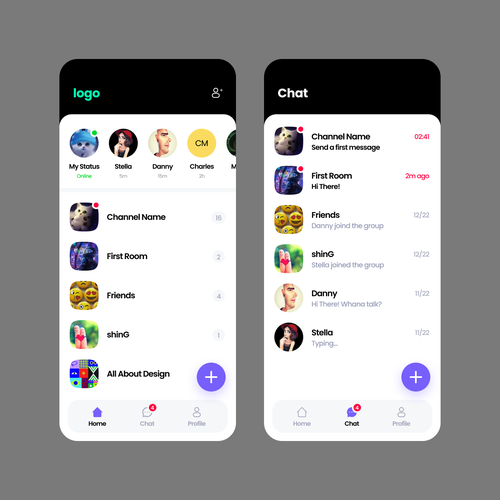 Creator-fan community app to replace discord Design by Raymond's designs