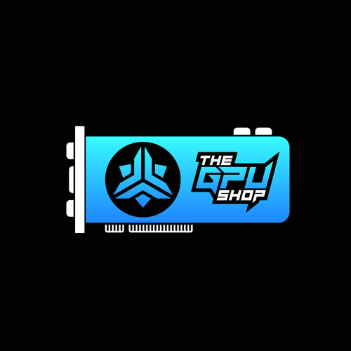 Create a futuristic logo for "The GPU Shop" Design by LivRayArt