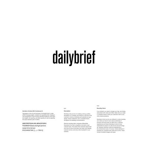 Design a clean, simple logo for a daily newsletter:  dailybrief Design by Snhkri™