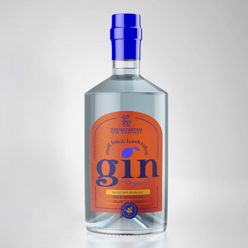 I am looking for the ultimate standout gin bottle label ,fresh ,colourful ,vibrant ,not to serious Design by ODDER STUDIO