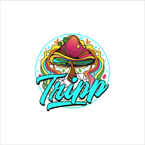 Fresh New Mushroom Gummy Brand - Colorful, Modern, Youthful, Psychedelic Design by Athar82