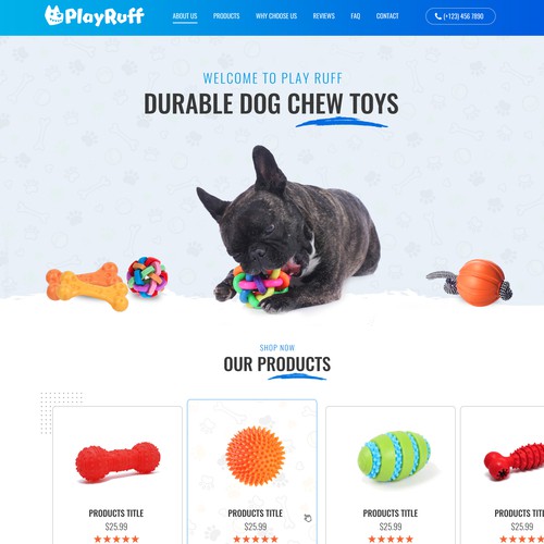 Durable/Premium Dog Chew Toys, Made in the USA Design by pb⚡️