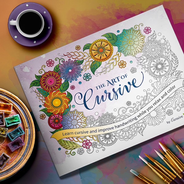 Educational coloring book illustrations, cover and interior layout