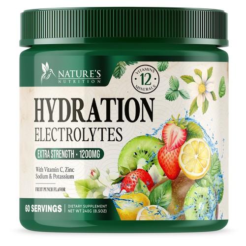 Hydration Electrolytes Design Needed for Nature's Nutrition Design by UnderTheSea™