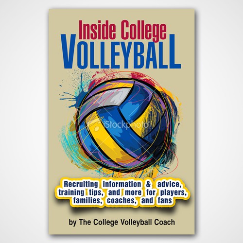 Volleyball book cover design Print or packaging design contest