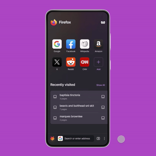 Design by Ratko Batinic titled "[CONCEPT] Mozilla Foxy AI transitions"