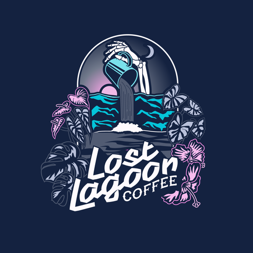 Vibey Coffee Logo for the Tiki Crowd Design by Lindsey Reeves