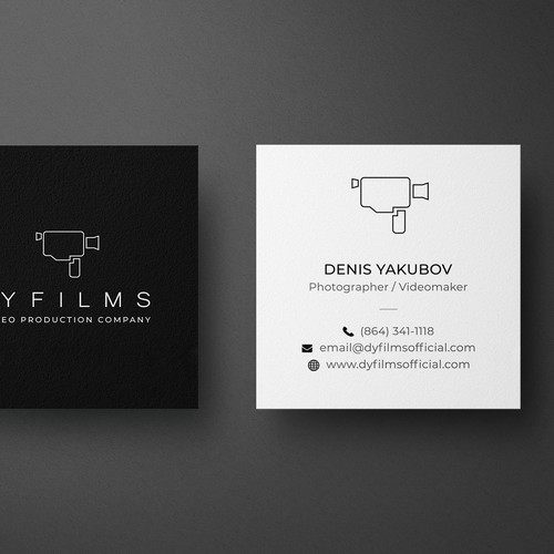 Business card for video production company Design by Galaxiya