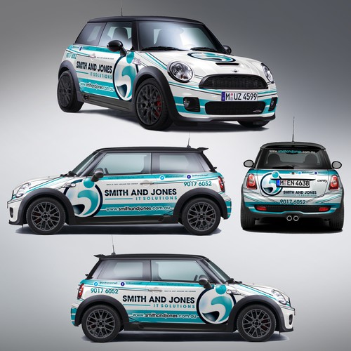 A Striking Design For A Mini Cooper Jcw For Smith And Jones It Solutions Car Truck Or Van Wrap Contest 99designs