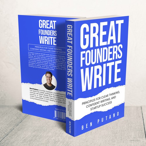 Design the cover of a writing book for entrepreneurs Design by Zahari Studio