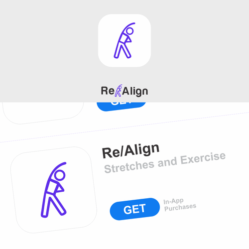Create icon for new posture app Design by Hakaba
