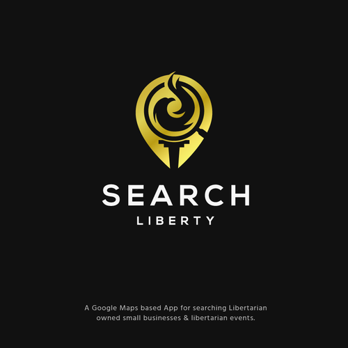 Sexy Techy Dark Modern Brand for Libertarians Design by jacondsign