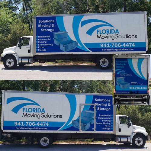 Moving Company Box Truck Wrap Design by e^design