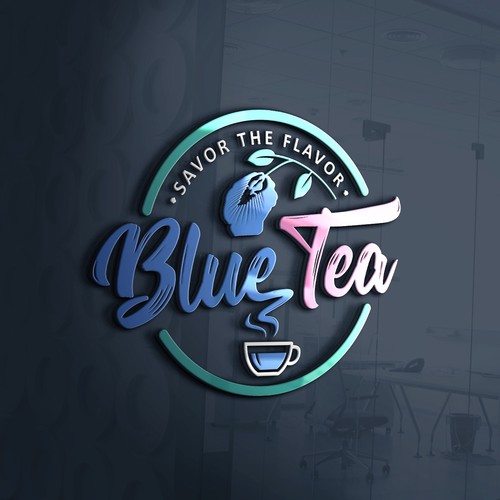 Design a logo for our retail shop company named (blue tea), Logo design  contest