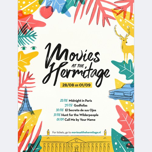 Design di Fun, colorful and laid-back poster for outdoor film festival in historical Amsterdam di JGD_Design