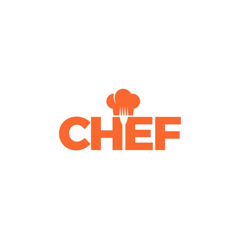 "CHEF": Food & Cooking Social Media Logo Design by playflowstudio