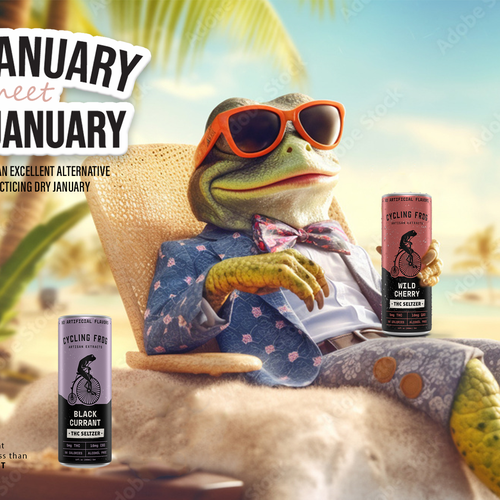 Create a 'Dry January meets High January' poster.  Have Fun, Be Creative, Open to all suggestions. Design von karundesigns