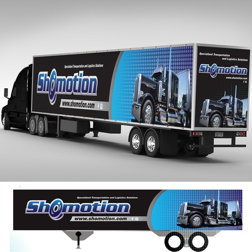 Shomotion Trailer Graphic's Wrap Design by BlackpointMD