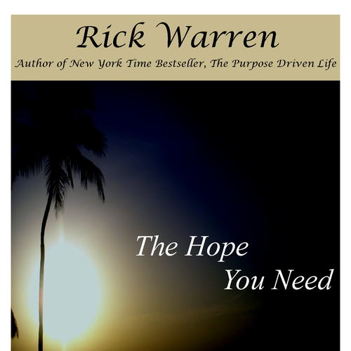 Design Rick Warren's New Book Cover Réalisé par L. Royce