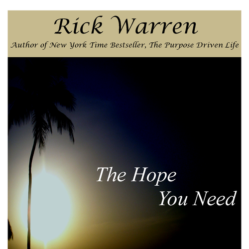 Design Rick Warren's New Book Cover Diseño de L. Royce